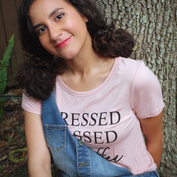 'Stressed, Blessed, and Coffee  Obsessed' Tshirt - Picture 3 of 6